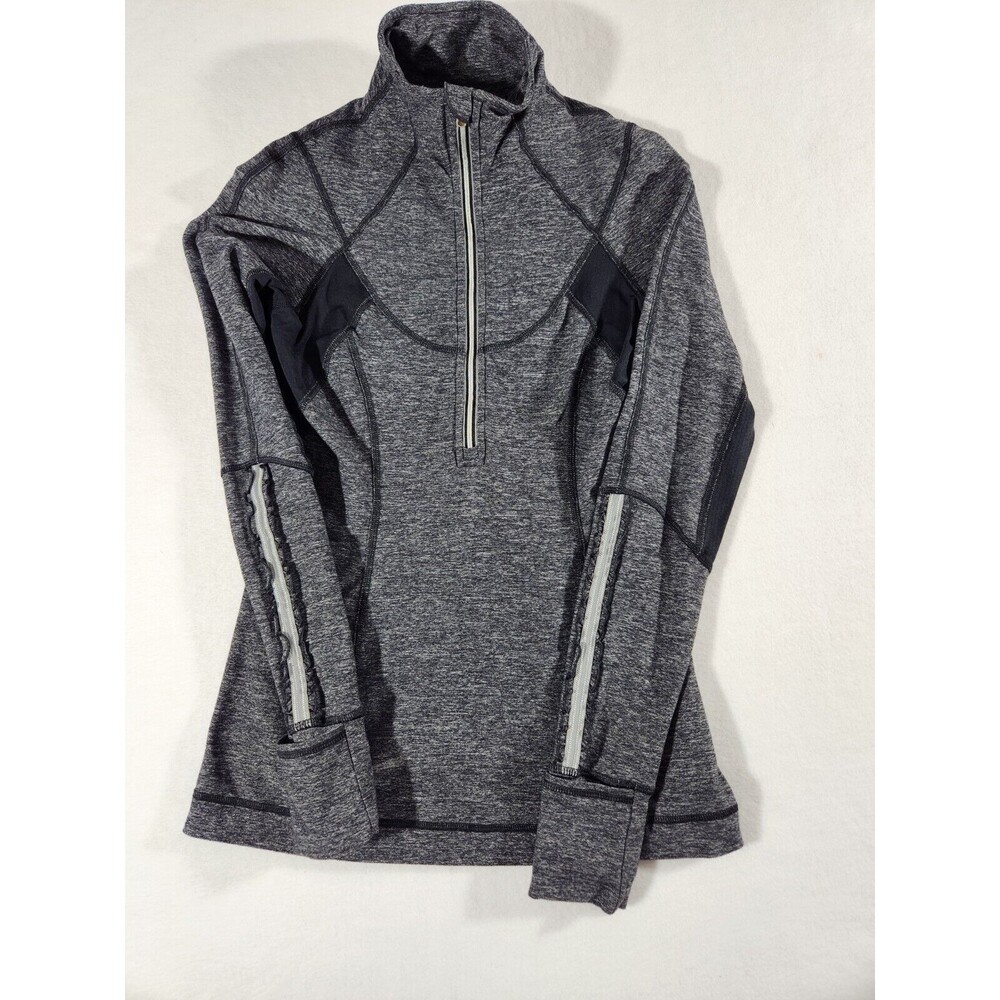 Lululemon Rulu Pace Setter Half Zip Pullover | Heathered Grey, Size Small Womens